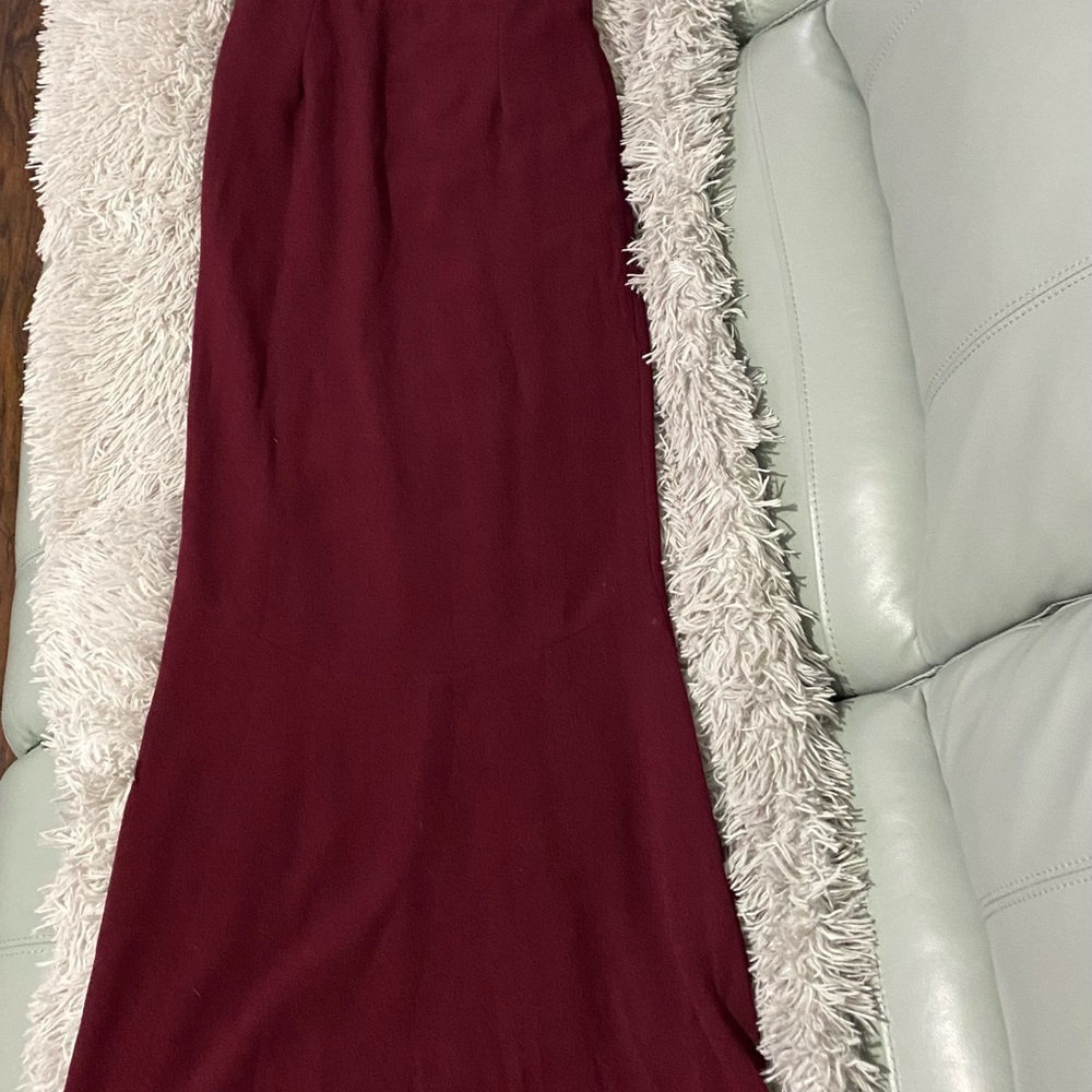 Burgundy, long dress, Nordstrom, Dress The Population bridesmaids dress, Size M
